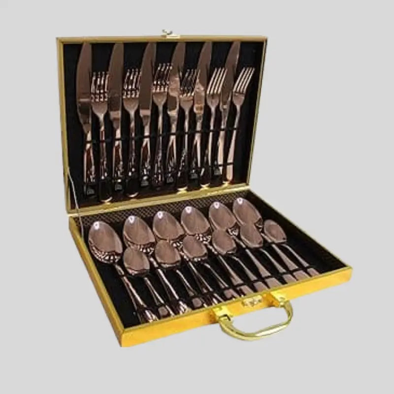 24 Piece Cutlery Set & Decadent Storage Case