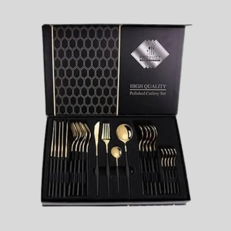 24 Piece Stainless Steel Cutlery Set