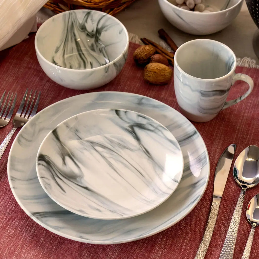 16 Piece Dinner Set- Marble